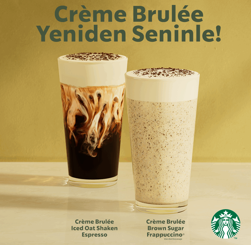 Crème Brulée Lezzetleri Bu Yaz da Starbucks’ta!